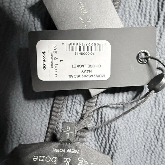 Rag & Bone Men's  Navy Chore Jacket - Large NEW - Picture 3 of 7